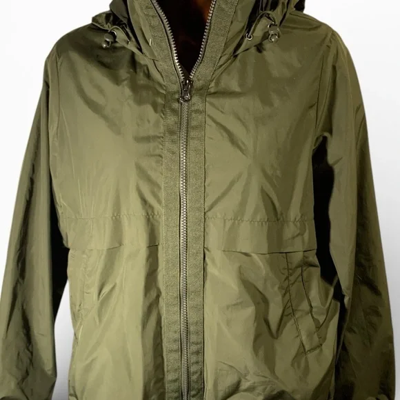 Athletic Works Men's Olive Windbreaker (item#10203) - Picture 5 of 6